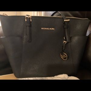 Michael Kors Black Leather Bag